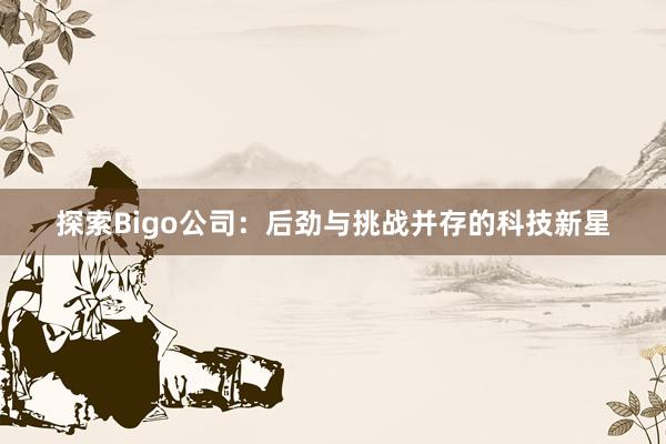探索Bigo公司：后劲与挑战并存的科技新星
